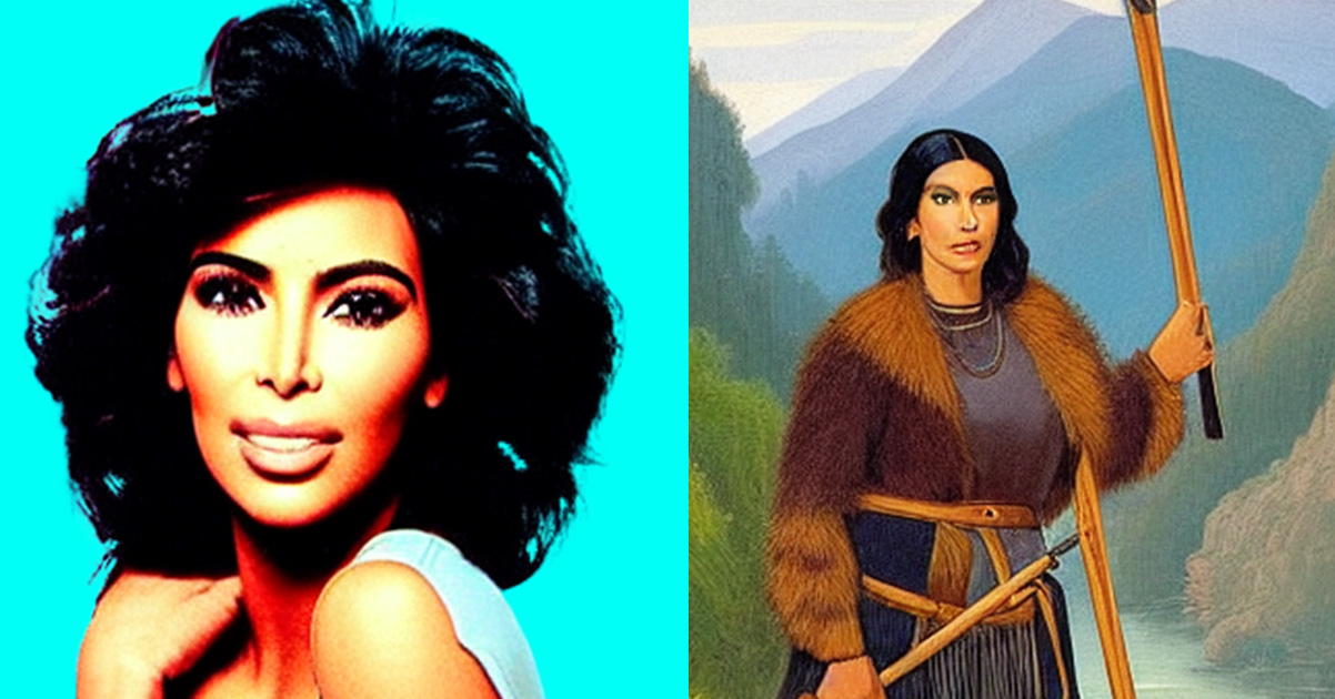 On voyage dans le temps avec Kim Kardashian